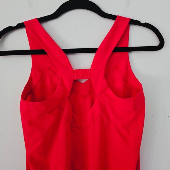 Lululemon Speedy Runsie Red Orange Romper Women's Size 2 - Picture 6 of 7